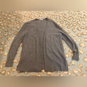 Madewell Gray Open-Front Cardigan